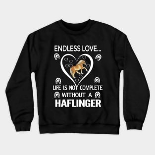 Haflinger Horse Lovers Crewneck Sweatshirt